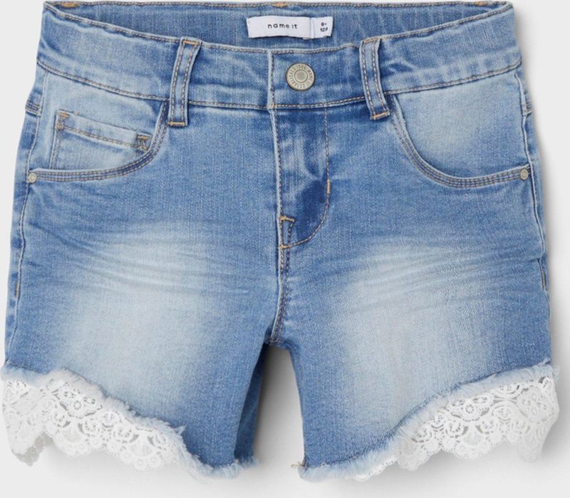 Noisy May Damesshorts - Blauw (Medium Blue Denim) - Spijkershorts