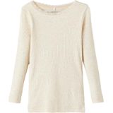NAME IT MINI Ribgebreide Longsleeve NMFKAB Zand Melange