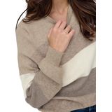 Only Trui Onlatia Stripe Pullover Knt Noo 15220044 Feather Gray Dames