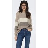 Only Trui Onlatia Stripe Pullover Knt Noo 15220044 Feather Gray Dames