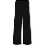 ONLY GIRLS - Broek met Wijde Pijpen - Zwart - Katoen - Verstelbare Taille