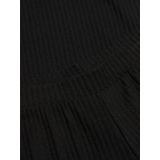 ONLY GIRLS - Broek met Wijde Pijpen - Zwart - Katoen - Verstelbare Taille