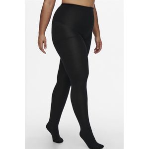 ONLY CARMAKOMA Plus Size fleece panty CARKENJA 100 denier zwart