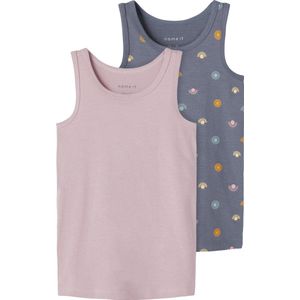 NAME IT NMFTANK TOP 2P FOLKSTONE SUN Meisjes Onderhemd - Maat 86