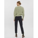 Vest - V-Hals - Lange Mouwen - Ballonmouwen - Knoopsluiting - Regular Fit