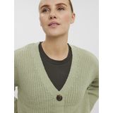 Vest - V-Hals - Lange Mouwen - Ballonmouwen - Knoopsluiting - Regular Fit