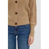 Vest - Lichtgrijs - V-Hals - Lange Mouwen - Regular Fit