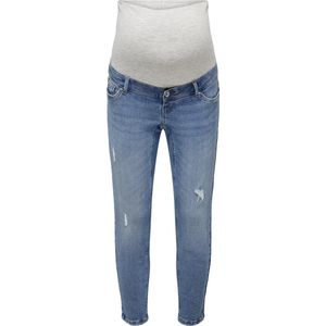 ONLY - Mom Fit Jeans - Blauw - Katoen - High Waist