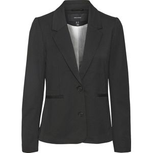 VERO MODA - Blazerjasje - Zwart - Polyester - Getailleerd Halflang