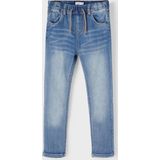 Jogger-Fit Jeans - Blauw - Katoen - Slim Fit - Verstelbare Taille