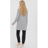 Blazer - Light Grey Melange - Ruimvallend - Lange Mouwen - Reverskraag