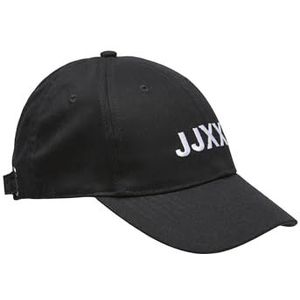 JACK & JONES Dames JJXX JXBASIC NOOS Baseball Cap, Zwart/Detail:/Big Logo op de voorkant, One Size