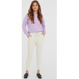 Capri Broek - Effen - Sweatstof - Tapered - Mid Waist