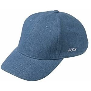 JACK & JONES Dames Jjxx Jxbasic Small Logo Baseball Denim Cap Baseballcap, Medium Blue Denim/Detail:/Klein logo aan de zijkant, Eén maat