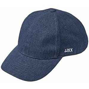 JACK & JONES Dames Jjxx Jxbasic Small Logo Baseball Denim Cap Baseballcap, Donkerblauwe denim/detail:/klein logo aan de zijkant, Eén maat