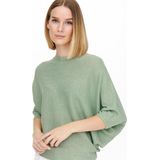 JDY - JDYNEW BEHAVE BATSLEEVE PULLOVER - Basil Melange - Katoen
