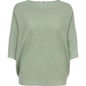 JDY - JDYNEW BEHAVE BATSLEEVE PULLOVER - Basil Melange - Katoen