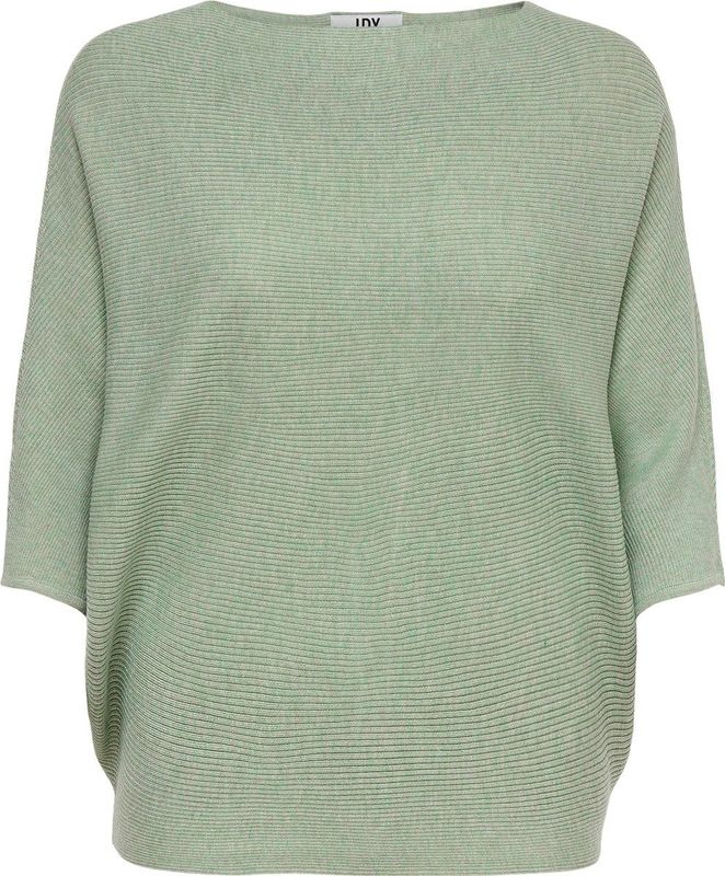 JDY - JDYNEW BEHAVE BATSLEEVE PULLOVER - Basil Melange - Katoen