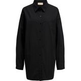 Poplin Overhemd - Blauw - 65% Polyester 35% Katoen - Ontspannen Pasvorm