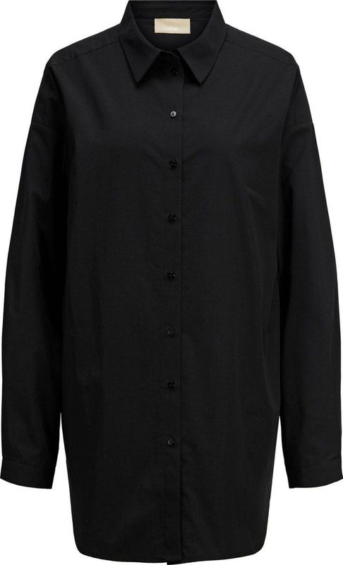 Poplin Overhemd - Blauw - 65% Polyester 35% Katoen - Ontspannen Pasvorm