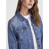 Jack - Medium Blue Denim - Sierzakken - Knoopsluiting - Lange Mouwen - Boxy