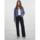 Jack - Medium Blue Denim - Sierzakken - Knoopsluiting - Lange Mouwen - Boxy