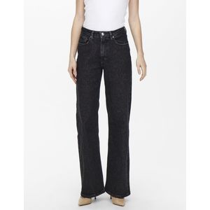 Only Jeans Onljuicy Hw Wide Leg Rea244 Noos 15235241 Black Denim/nas244 Dames