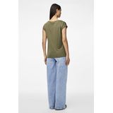 Pieces T-shirt Pckamala Tee Noos Bc 17095260 Grape Leaf Dames