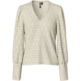 Pcchristy - Blouse - V-hals - Gerimpelde Stof - Relaxed Fit