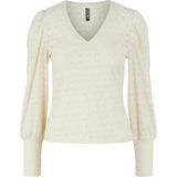 Pcchristy - Blouse - V-hals - Gerimpelde Stof - Relaxed Fit