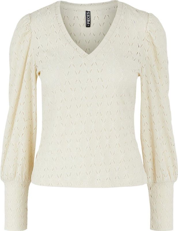 Pcchristy - Blouse - V-hals - Gerimpelde Stof - Relaxed Fit