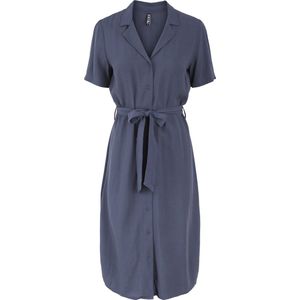 Pieces - Pcolivia SS - Midi-jurk - Blauw Grijs