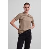 Pieces Pcria Ss Fold Up Solid Tee Jrs Noos Bc Dames t Shirts