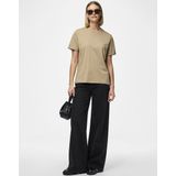 Pieces Pcria Ss Fold Up Solid Tee Jrs Noos Bc Dames t Shirts