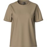 Pieces Pcria Ss Fold Up Solid Tee Jrs Noos Bc Dames t Shirts