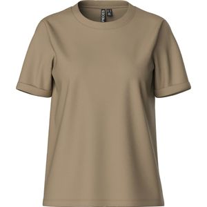 Pieces Pcria Ss Fold Up Solid Tee Jrs Noos Bc Dames t Shirts