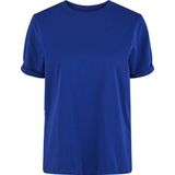 T-shirt - Effen - Jersey - Normale Pasvorm - Kwartmouw