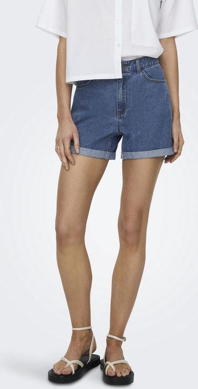 Onlvega Hw Mom Dnm Shorts Noos Dames Broek