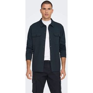 ONLY & SONS - ONSNEWKODYL - Overhemd - Dark Navy - Gebreide Jersey Sweat