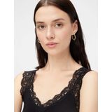 Pieces 2-Pack dames hemd kant - Lace Top - Barbera - XS - Zwart.