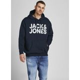 Jack & Jones - Crop Logo Hoodie - Groen - Katoen - Regular Fit