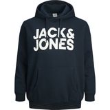Jack & Jones Jjecorp Logo Sweatshirt Hood Noos Ps Sweatshirt met capuchon voor heren, lichtblauw