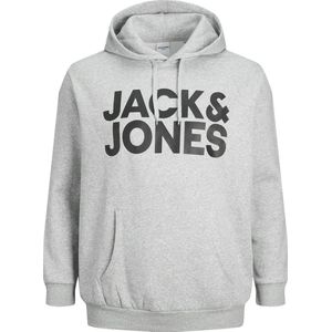 Jack&Jones - Sweater - Lichtgrijs - Katoen/Polyester - Buidelzak