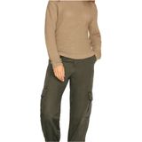 Jack & Jones Holly Cargobroek - Effen - Hoge Taille - Rib Manchet - Relaxed Fit