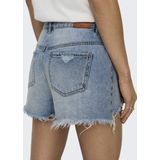 ONLY Jeanshotpants ONLPACY HW DNM SHORTS NOOS mit Destroyed Effekt