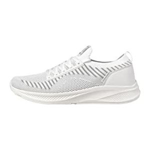 JACK & JONES Jfwbaxley Knit Noos Sneakers voor heren, wit, 42 EU