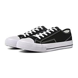 JACK & JONES Jfwcorp Canvas Lo Noos Sneakers voor heren, antraciet, 46 EU