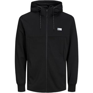 JACK & JONES - Sweater - Zwart - 60% Gerecycled Polyester, 40% Katoen