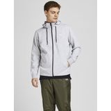 JACK & JONES - Sweater - Grijs - 60% Gerecycled Polyester, 40% Katoen