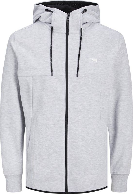 JACK & JONES - Sweater - Grijs - 60% Gerecycled Polyester, 40% Katoen